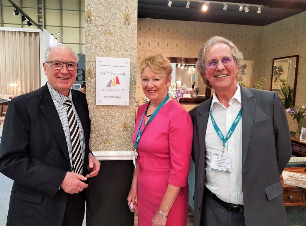 One Step Andrew Mitchell with Master Dids Macdonald OBE and Senior Warden David Woodward