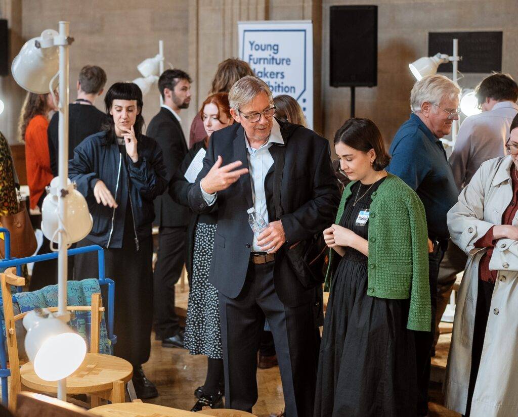 Mark at the Young Furniture Makers exhibition